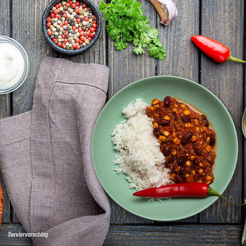 Chili con Carne mit Reis - EATFITTER