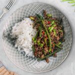 Chili beef mit Reis
