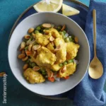 Hähnchencurry mit Erbsen und Blumenkohlreis
