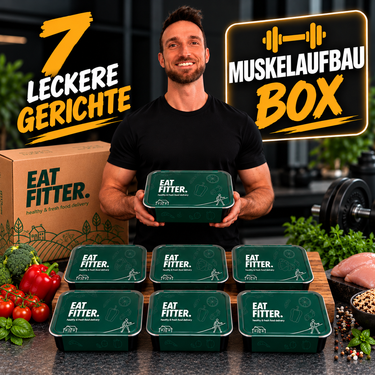 Gericht-Box: Muskelaufbau